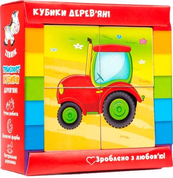 Кубики Vladi Toys Транспорт ZB1001-03