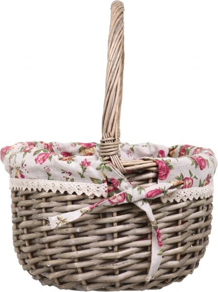 Кошик плетений з текстилем Tony Bridge Basket 34x25x15/35 см EP19-10E-1 