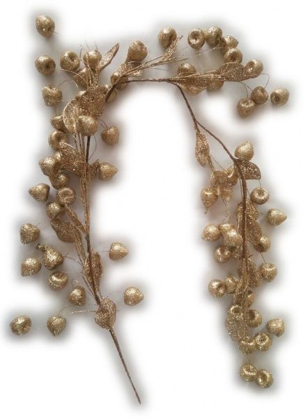 Декорация новогодняя Гирлянда с цветочными сердечками 140 см EPI-RS1T288 