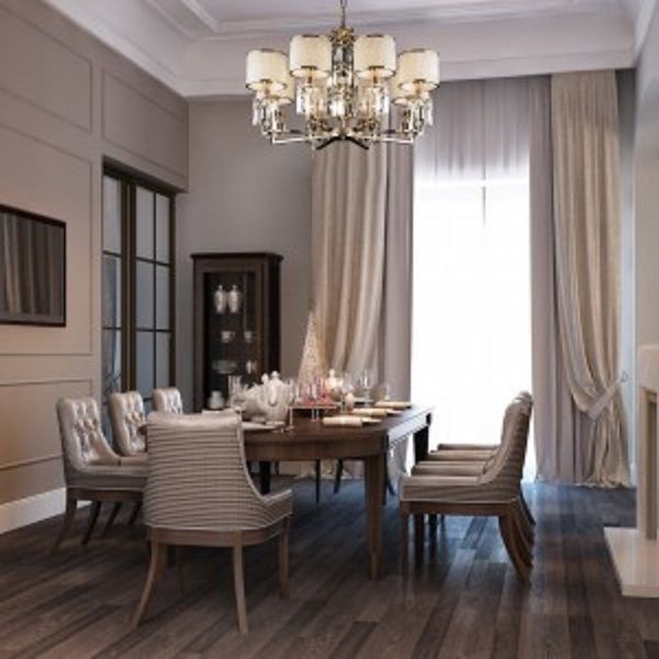 Люстра подвесная Strotskis Zaffiro 10099/8 8x40 Вт E14 золотой 