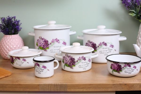 Кастрюля с крышкой 9 л Виола Idilia