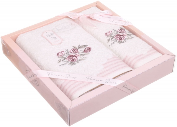 Набір рушників Stella 2 шт. кремовий Karna 