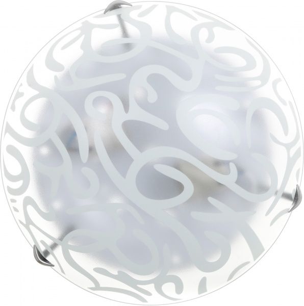 Світильник настінно-стельовий УТ Сяйво НПБ Розпис 2x60 Вт E27 білий 3015 