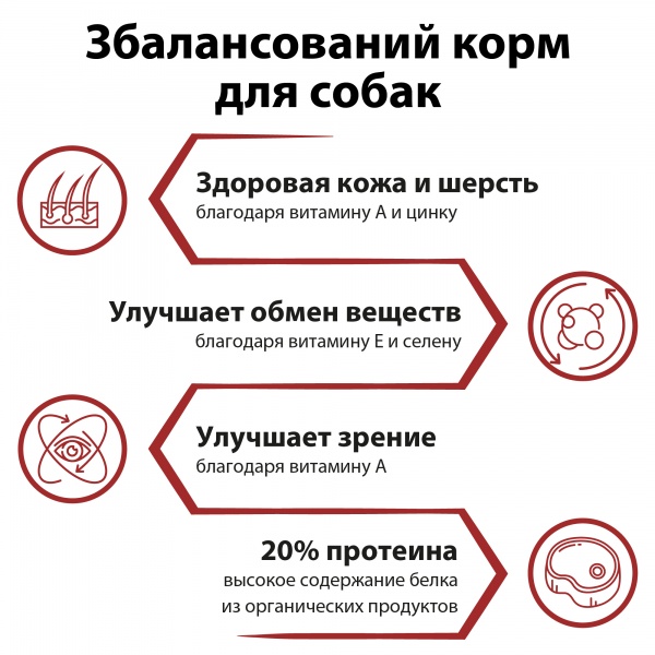 Корм сухой для собак для всех пород German Shephy Silver Beef Говядина 10 кг