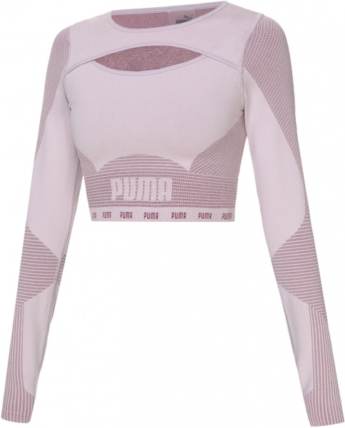 Футболка Puma Train FormKnit Seamless LS 52166717 р.M світло-фіолетовий