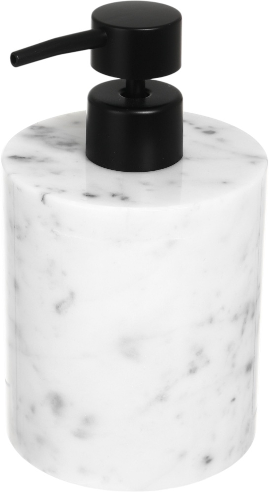 Дозатор для рідкого мила Sensio Marble 9х9х10 см білий
