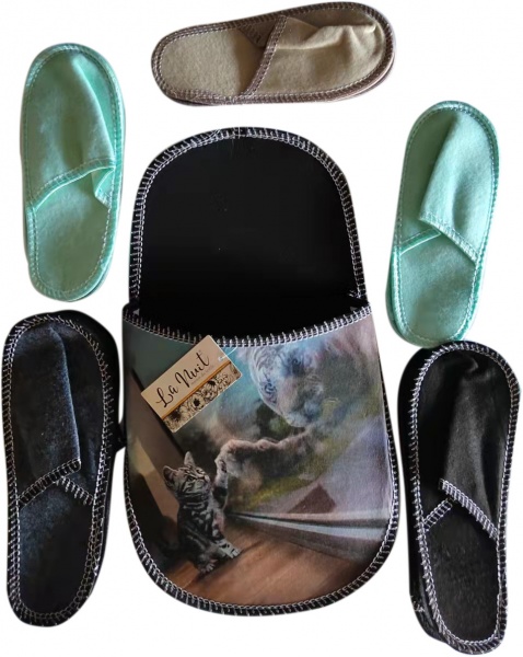 Набор тапочек La Nuit для гостей 5 пар р.one size разноцветный Cat and Tiger 