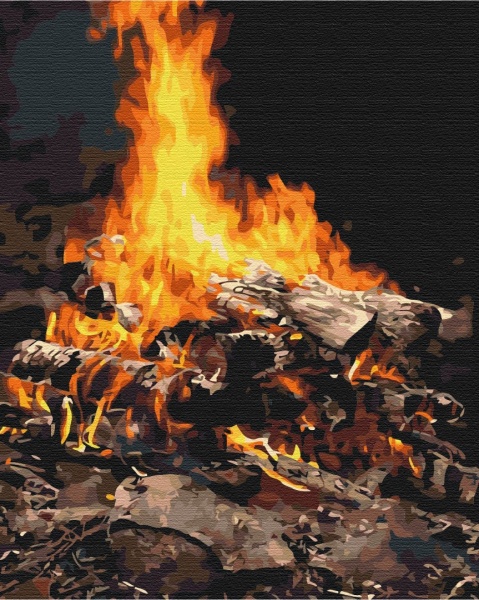 Картина за номерами Багаття BS21741 40x50 см Brushme 