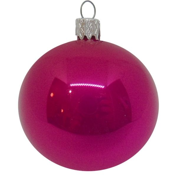 Шар новогодний D80 2 красный