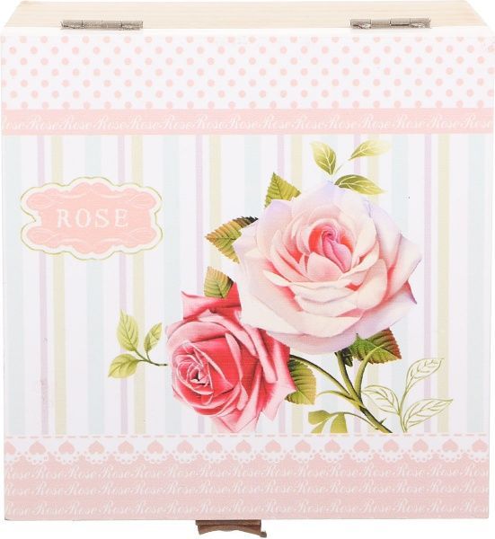 Короб для хранения Розочка 15,5х14,8х12 см