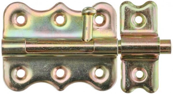 Шпінгалет накладний 4-60 Bruno жовтий 90 мм