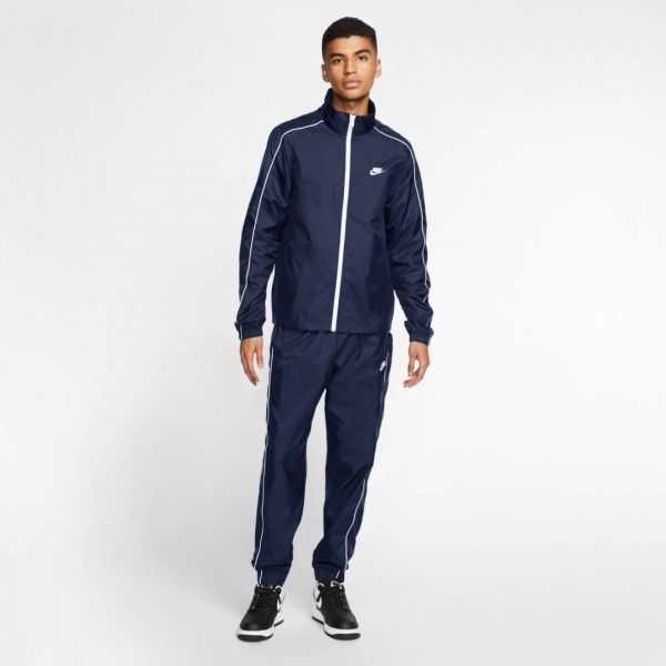 Спортивний костюм Nike M NSW CE TRK SUIT WVN BASIC BV3030-410 р. S темно-синій