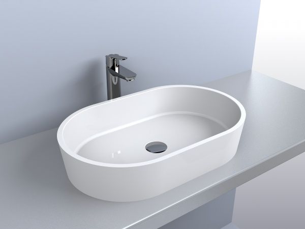 Умивальник-чаша Miraggio Sorrento зі штучного мармуру 55x35 см 0000244