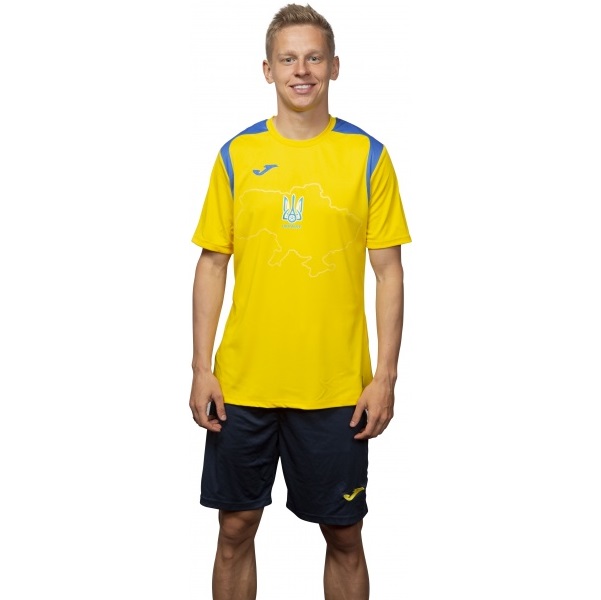Футболка форми збірної України 2021 Joma Ukraine Official Replica T-shirt 101264.907 р.2XL-3XL жовтий