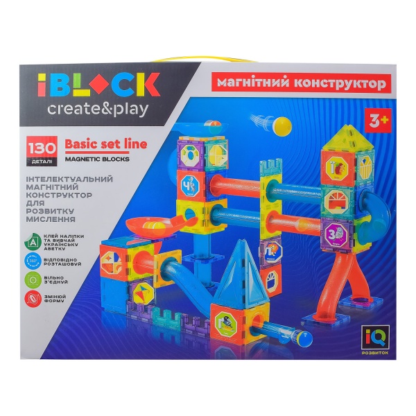 Конструктор магнітний Iblock PL-921-253