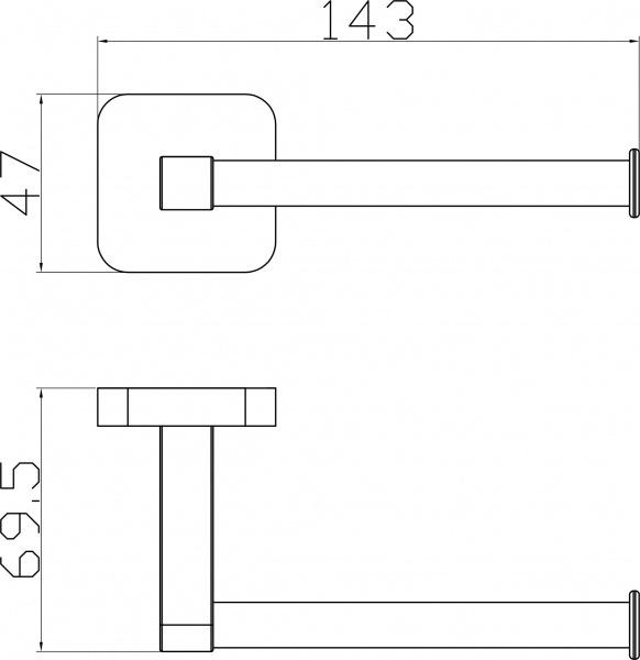 Держатель для туалетной бумаги Aqua Rodos Сapri 6616
