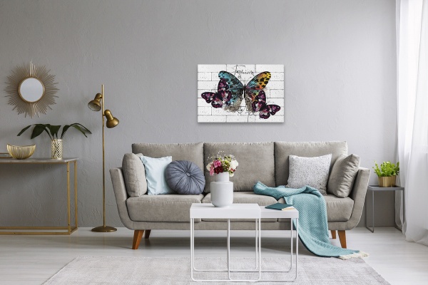 Картина гипсовая Бабочки 60,5x41 см BrickPrint 