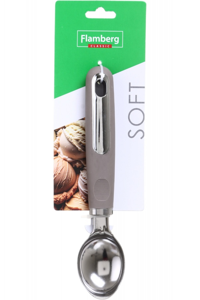 Ложка для мороженого Flamberg Soft серый/мокко