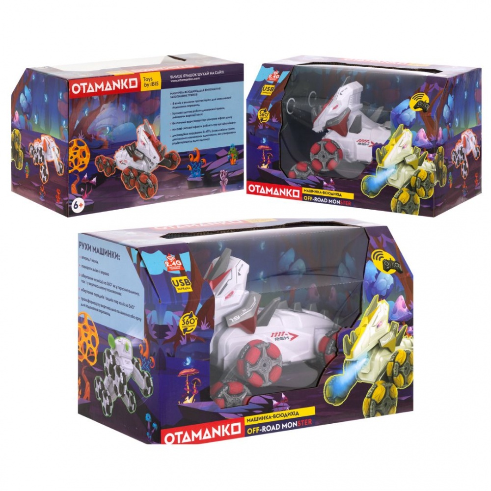 Автомобіль на радіокеруванні OTAMANKO Трюковий всюдихід OFF-ROAD MONSTER червоний 532.02.52