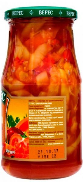 Лечо Верес болгарское 500 г