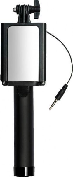 Селфі-монопод Grand-X MI3UBK black з дзеркалом