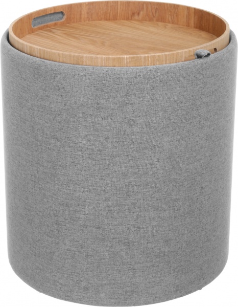 Скриня-пуф Bobbi світло-сірий 39х39х44 см 