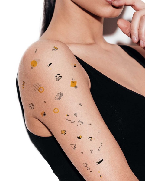 Тату тимчасове TATTon.me Bauhaus mix