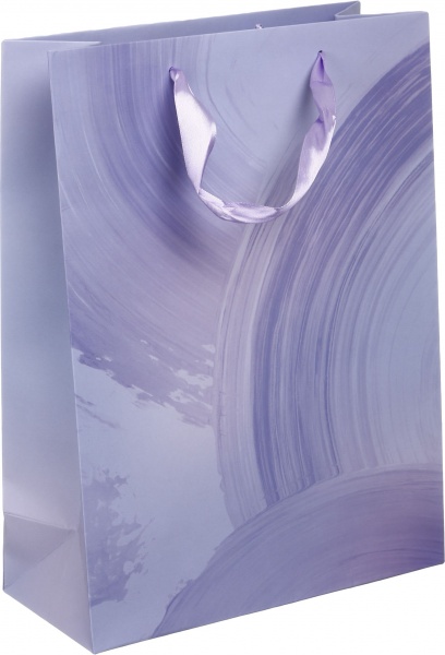 Пакет подарунковий XLL-1 D-1139 лавандовий мазки фарби