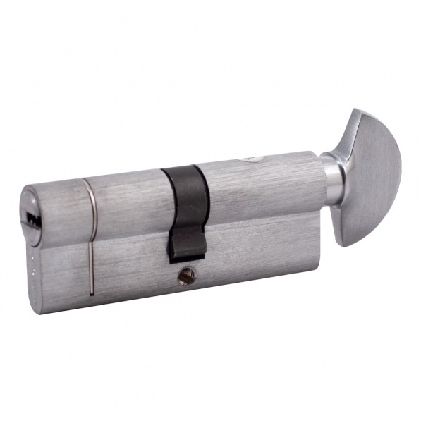 Цилиндр Buonelle 45551 40x40 ключ-вороток 80 мм матовый хром