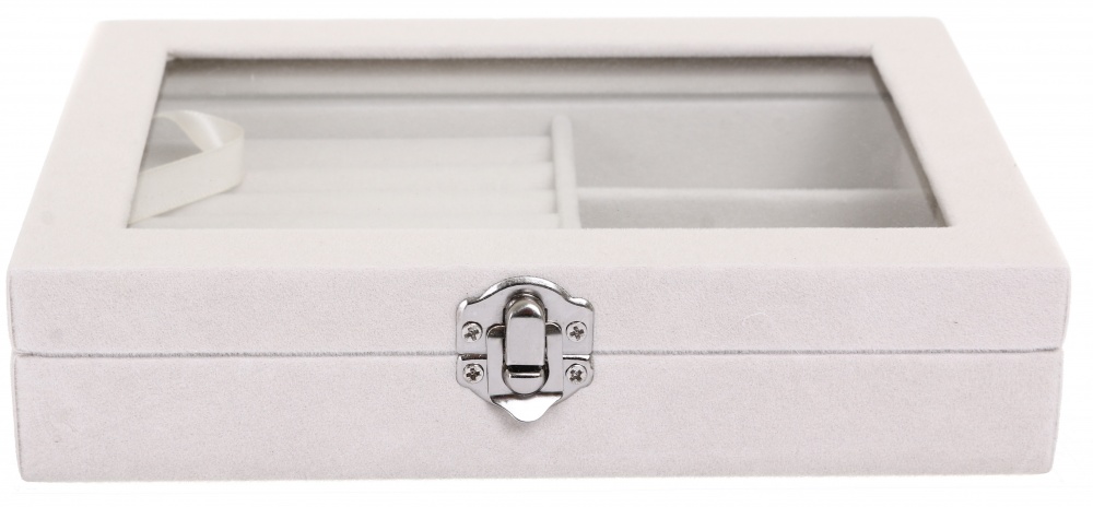 Шкатулка для украшений Velvet 20.2х15.2х4.7 белая