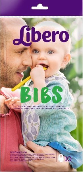 Набор нагрудников Libero Easy Meal 10 шт. разноцветный 