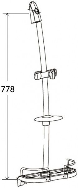 Штанга для душу Mixxen Антей MXD0041
