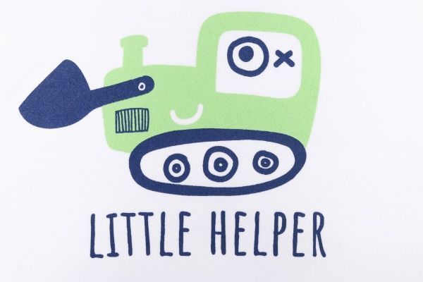 Пижама для мальчиков Фламинго р.80 белый 