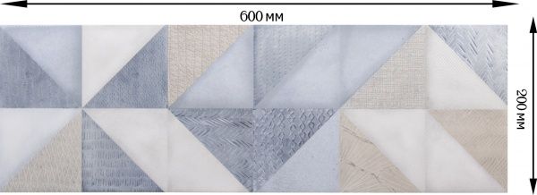 Плитка Allore Group Glossina Intarsia MIx W\DEC M NR Glossy декор 20x60