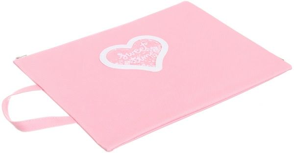 Папка А4 Сердце, розовая