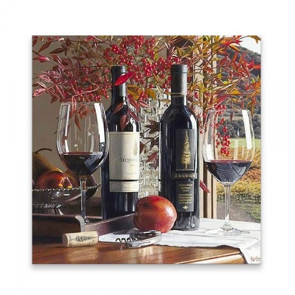Репродукция Wine and fruit 48x48 см i_48_00027 