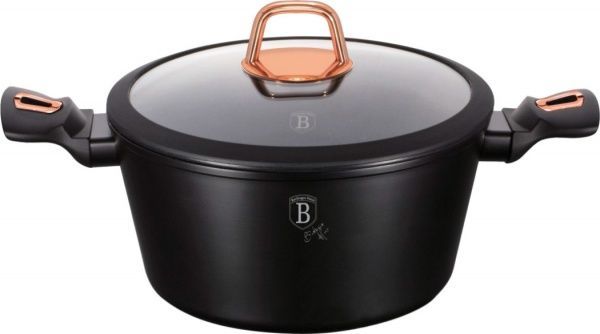 Кастрюля с крышкой BLACK ROSE Collection 6,1 л BH 1931N Berlinger