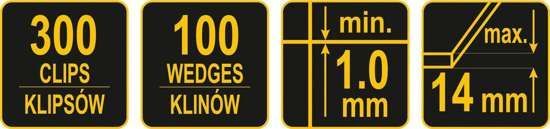 Система вирівнювання плитки Vorel 04715 400 шт.