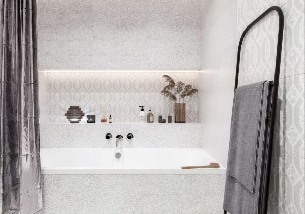 Плитка Golden Tile Trendy Terrazzo світло-сірий TRG151 30х60 