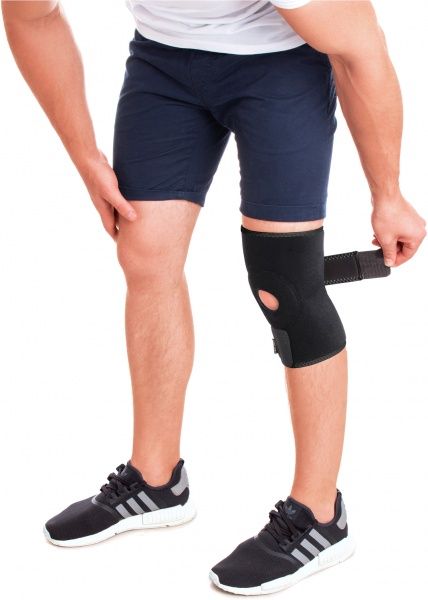 Супорт коліна Торос-Груп р. 32-43 см Тип 515-1 неопреновий універсальний чорний