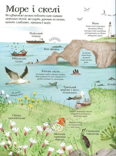 Книга Минна Лейси «Велика ілюстрована книга про природу» 978-617-7579-24-2