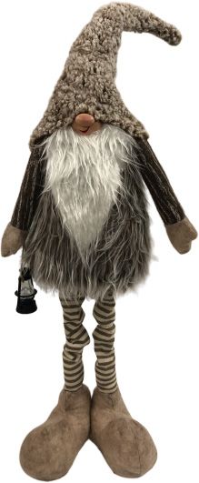 Декорация новогодняя Гномик с фонариком 97 см W08-19H002A 