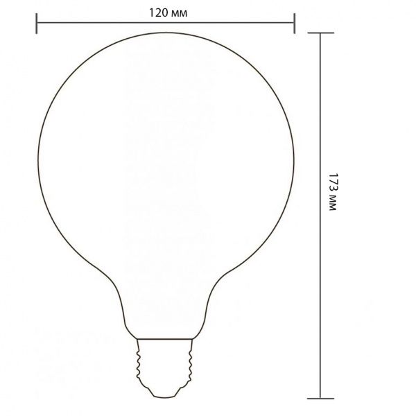 Лампа светодиодная Philips Classic 6 Вт G120 прозрачная E27 220 В 3000 К 