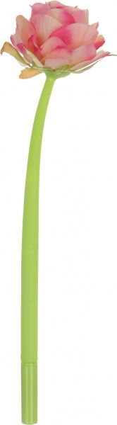 Ручка кулькова Троянда біло-рожева 