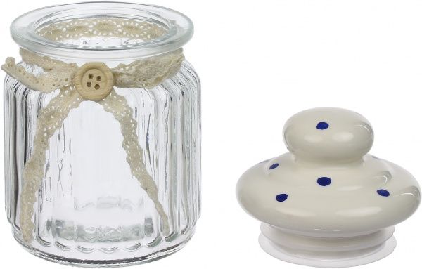 Банка для сипучих Крапочка 250 мл 941-029 Lefard