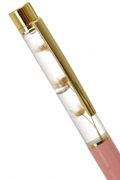 Ручка шариковая Летние нотки розовая 