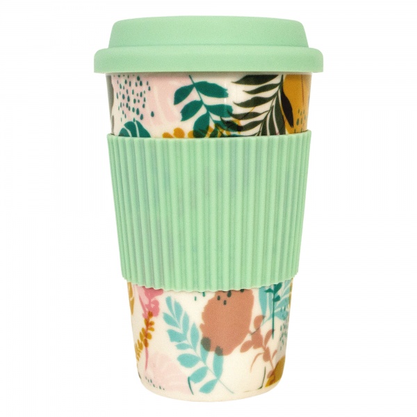 Чашка с крышкой Flower story 440 мл 21-279-123 Keramia