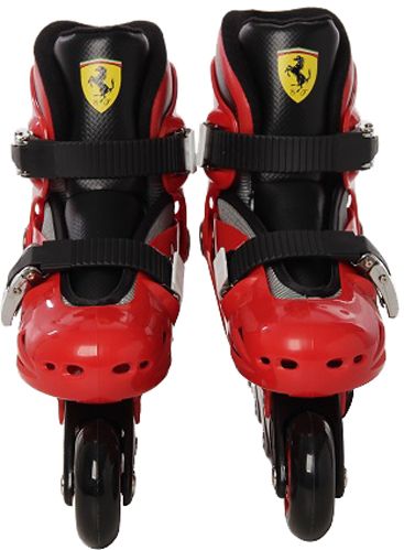 Роликовые коньки Ferrari FK7-BLACK р. 33-36 красный