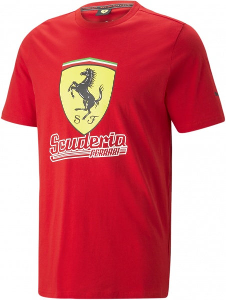 Футболка Puma FERRARI RACE BIG SHIELD TEE HERITAGE 53818602 р.XL червоний