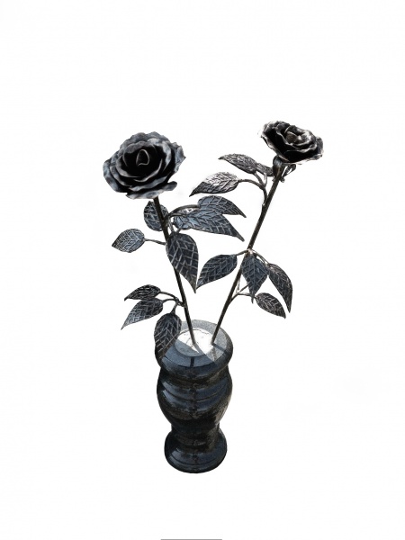 Квітка кована Троянда зі стеблом 600 мм